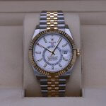 Sky Dweller jubilee Rolex White Dial 42MM Yellow Gold Bezel Two Tone Men's Watch 326933