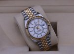 Sky Dweller jubilee Rolex White Dial 42MM Yellow Gold Bezel Two Tone Men's Watch 326933