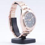 Rolex Sky Dweller Rose Gold 42MM Dark Rhodium Index Dial Fluted Bezel Oyster Bracelet 326935