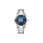 Omega Seamaster Aquaterra 150m Master Chronometer GMT Worldtimer 43mm Blue Dial Steel Men's Wrist Watch