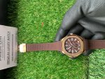 Patek Aquanaut Rose Gold Travel Time Brown Dial Composite Men's Watch 5164R-001