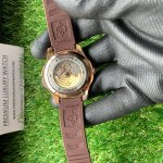 Patek Aquanaut Rose Gold Travel Time Brown Dial Composite Men's Watch 5164R-001