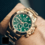 Rolex Daytona Gold 40MM Green Index Dial Yellow Gold Bezel Oyster Bracelet 116508