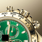 Rolex Daytona Gold 40MM Green Index Dial Yellow Gold Bezel Oyster Bracelet 116508