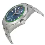 Rolex Milgauss Z Blue Dial Green Crystal Stainless Steel Oyster Bracelet 116400GV