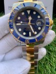 Rolex Submariner Gold Blue Dial 41mm Date Yellow Gold/Steel Ceramic Bezel Oyster Bracelet 126613LB