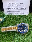 Rolex Submariner Gold Blue Dial 41mm Date Yellow Gold/Steel Ceramic Bezel Oyster Bracelet 126613LB