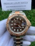 Rolex Yacht Master Rose Gold/Stainless Steel 40 Brown Dial Oyster Bracelet 116621