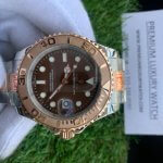 Rolex Yacht Master Rose Gold/Stainless Steel 40 Brown Dial Oyster Bracelet 116621