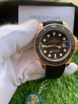 Rolex Yacht Master Everose Gold 40MM Automatic Black Dial Watch