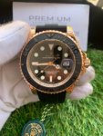 Rolex Yacht Master Everose Gold 40MM Automatic Black Dial Watch