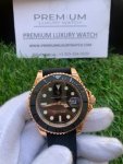 Rolex Yacht Master Everose Gold 40MM Automatic Black Dial Watch