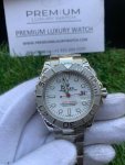 Rolex Yacht Master 40 Steel Platinum Dial Men's Automatic Watch
