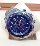 Omega Seamaster Chronograph Diver 300m Co‑Axial Chronometer 41.5mm Blue Dial Bracelet Watch