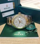 Rolex Sky Dweller Two Tone White Dial 42MM Yellow Gold Bezel Oyster Men's Watch 326933