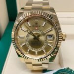 Rolex Sky Dweller Yellow Gold Champagne Dial Men’s Oyster Bracelet Watch 32693842