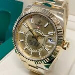Rolex Sky Dweller Yellow Gold Champagne Dial Men’s Oyster Bracelet Watch 32693842