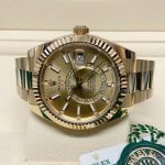 Rolex Sky Dweller Yellow Gold Champagne Dial Men’s Oyster Bracelet Watch 32693842