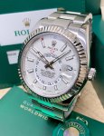 Rolex Sky-Dweller White Gold Automatic Men’s 42MM White Dial Oyster Watch 326934