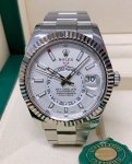 Rolex Sky-Dweller White Gold Automatic Men’s 42MM White Dial Oyster Watch 326934