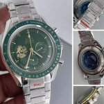 Omega Speedmaster Moonwatch 50th Anniversary Apollo 11 Moonshine Gold & Green Bezel Green Dial Men’s Wrist Watch
