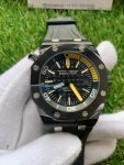 AP Royal Oak Offshore On Wrist | 42MM Black Dial & Strap Watch.