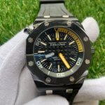 AP Royal Oak Offshore On Wrist | 42MM Black Dial & Strap Watch.