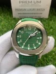 Patek Philippe Aquanaut Green Dial Rubber Strap Men's Watch 5168G-010