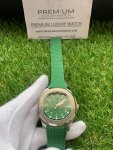 Patek Philippe Aquanaut Green Dial Rubber Strap Men's Watch 5168G-010