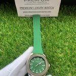 Patek Philippe Aquanaut Green Dial Rubber Strap Men's Watch 5168G-010