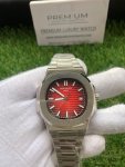 Patek Philippe Red Watch | Nautilus Stainless Steel Automatic | Men’s Watch 5711/1R-001