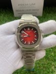 Patek Philippe Red Watch | Nautilus Stainless Steel Automatic | Men’s Watch 5711/1R-001
