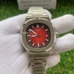 Patek Philippe Red Watch | Nautilus Stainless Steel Automatic | Men’s Watch 5711/1R-001