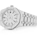 ICED OUT WATCH REPLICA AUDEMARS PIGUET ROYAL OAK 41MM STAINLESS STEEL FULL VVS MOISSANITE