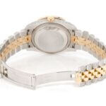 ROLEX WITH DIAMONDS 36MM TWO-TONE BLACK DIAL MOISSANITE 14.60CT