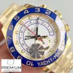 Rolex Yacht Master II Gold 18k Yellow 116688 Men's 44mm White Ceramic Bezel