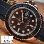 Rolex Yacht Master Everose Gold 40MM Automatic Black Dial Watch