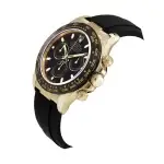 Yellow Gold Rolex Daytona Cosmograph Ceramic Black Dial Rubber Strap 116518LN