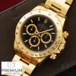 Rolex Cosmograph Daytona Gold 40 Yellow Gold Bezel Oyster Bracelet Black Index Dial 116508