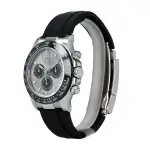 Rolex Daytona White Gold 116519LN 40MM Black Rubber Belt Watch