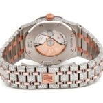 AUDEMARS PIGUET DIAMOND ROYAL OAK 41MM TWO TONE BAGUETTE FULL ICED VVS MOISSANITE WATCH