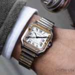 Rose Gold Cartier Santos De Cartier Automatic Two Tone Men’s Watch W2SA0007