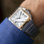 Rose Gold Cartier Santos De Cartier Automatic Two Tone Men’s Watch W2SA0007