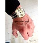 Cartier Large Santos De Cartier Men’s Watch White Dial Steel Bracelet WSSA0018