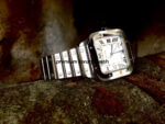 Cartier Large Santos De Cartier Men’s Watch White Dial Steel Bracelet WSSA0018