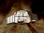 Cartier Large Santos De Cartier Men’s Watch White Dial Steel Bracelet WSSA0018
