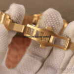 Cartier Santos Yellow Gold Men’s Watch Large Automatic White Dial Yellow Gold Bracelet WGSA0029