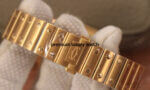 Cartier Santos Yellow Gold Men’s Watch Large Automatic White Dial Yellow Gold Bracelet WGSA0029