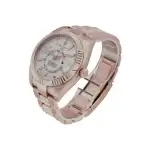 Rolex Sky Dweller Steel Rose Gold White Index Dial Fluted Bezel Oyster Bracelet 326935