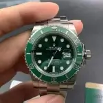 Rolex Submariner Green Hulk 40MM and Green Bezel Steel Mens Watch 116610